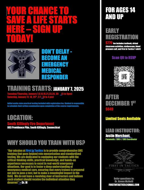 Emergency Medical Responder - January 2025, 803 Providence Pike ...