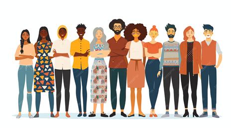 Different People Standing Together 的图像结果