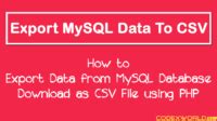 How to Export MySQL Table CSV File Codexworld.com in Hindi 的图像结果