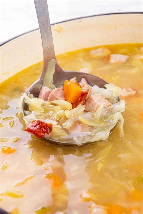 Ham and Cabbage Soup - Cup of Yum