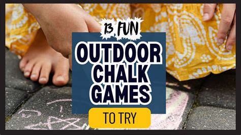 25 Exciting Outdoor Chalk Games For Kids - Mommys Craft Time