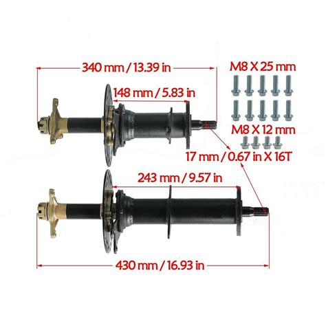Buy Go kart Rear Axle Kit 1000W Differential Motor Scooter ATV Trike Go ...