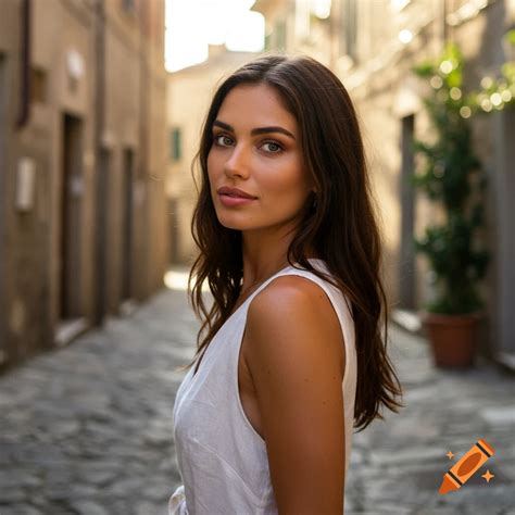 Beautiful Italian woman on Craiyon