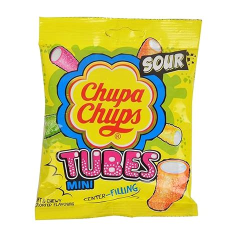Fresh Produce Chupa Chups Mixed Flavour Sour Tubes - Mini, 61.6g ...