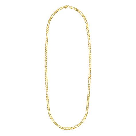 14K 24 inches Gold Plated Imported Quality Figaro Chain for Men & Wome ...
