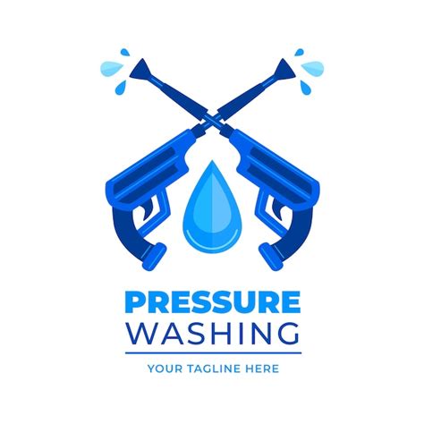 Pressure washing logo template | Free Vector