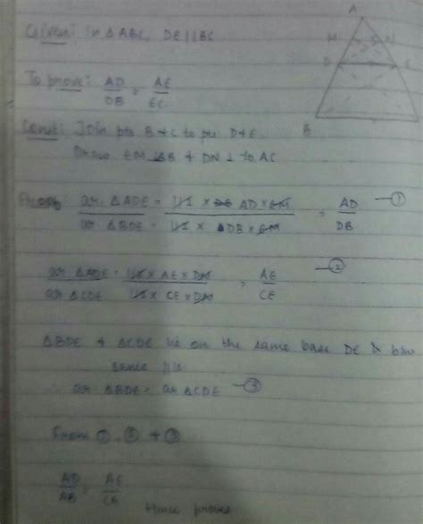 prove that a line is drawn parallel to one side of a triangle to ...