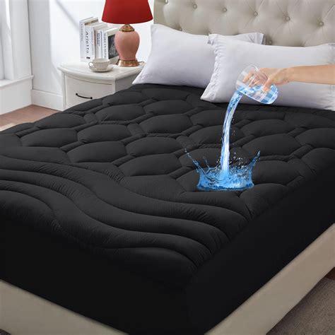 Amazon.com: ELVEN HOME King Size Mattress Pad Waterproof, Cooling ...