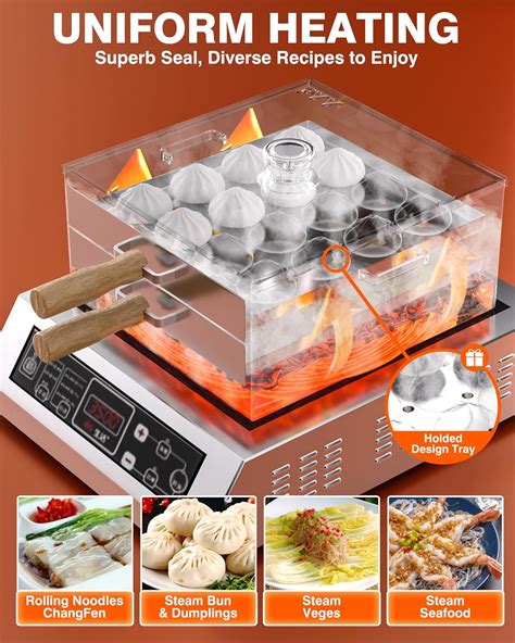 PYY Rice Noodle Roll Steamer Machine - 2 Stainless India | Ubuy
