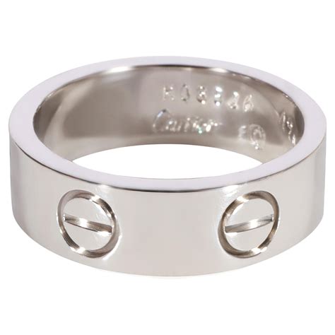 Cartier Love Ring in 18k White Gold at 1stDibs