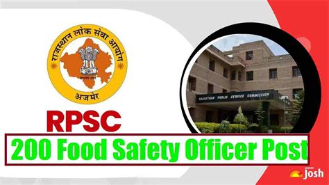 RPSC Recruitment 2022 Notification Out for 200 Food Safety Officer ...