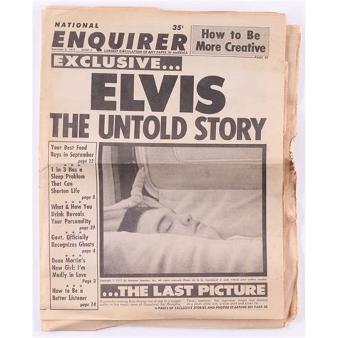 Elvis Presley Original 1977 Full Issue Newspaper | Pristine Auction
