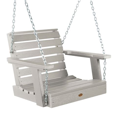 highwood Weatherly 1 -person Harbor Gray Outdoor Swing in the Porch ...