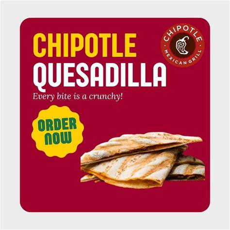 Chipotle Quesadilla Nutrition, Ingredients and Allergens