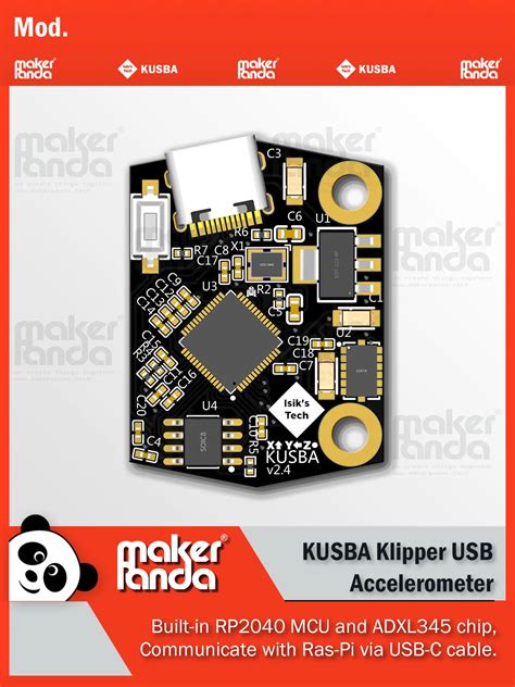 makerPanda-KUSBA-USB-ADXL-345-Accelerometer-PCB-v2-4-for-Klipper ...