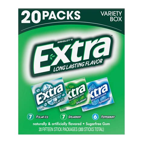 Extra Mint Sugar-Free Gum Variety Pack, 20 pk. | BJ's Wholesale Club