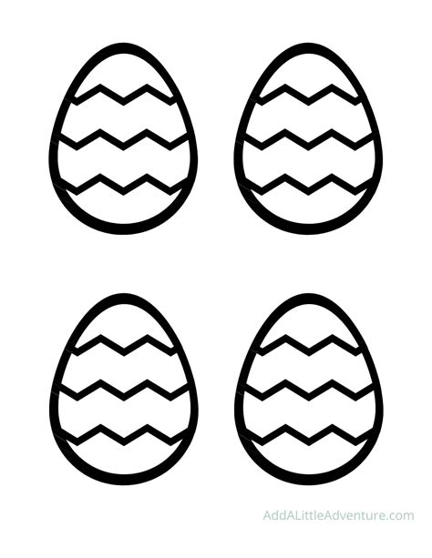Egg Shape Templates for Easter - Add A Little Adventure