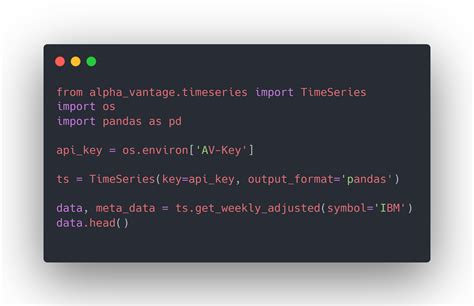 Image result for Alpha Vantage Tutorial