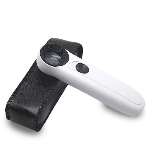 High Power 40x 2040 Lighted Magnifying Glass Hand Held Magnifier for C