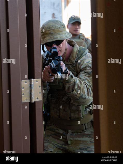 Airfield Defense Guards with the No. 2 Security Forces Squadron, Royal ...