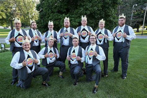Burger King In Wedding UK Couple Exchange Onion Rings At Burger King