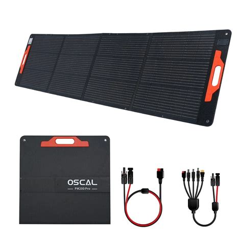Oscal pm200 pro solar panel 200w monocrystalline 23% efficiency ip67 ...