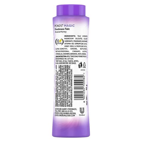 Ponds Magic Acacia Honey Freshness Talc Powder, 50 gm Price, Uses, Side ...