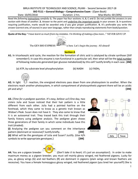BIO F111 1002 C 2017 1 - General Biology - BITS Pilani - Studocu