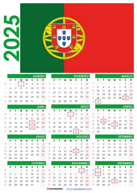 Calendario 2025 Com Feriados Imprimir