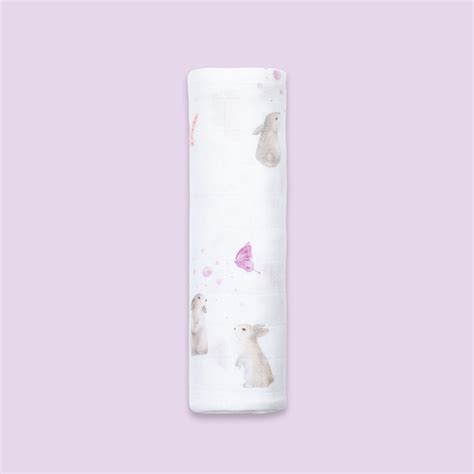 Bamboo Muslin Swaddles – Bunny & Butterfly | Masilo Organic Baby