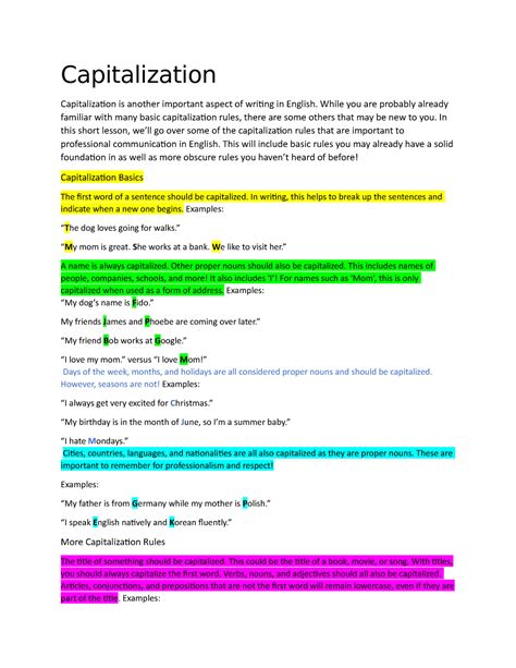 Capitalization Introduction - Capitalization Capitalization is another ...