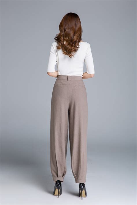 Buy Linen Casual Pants Long Linen Pants Women Linen Pants Online in ...