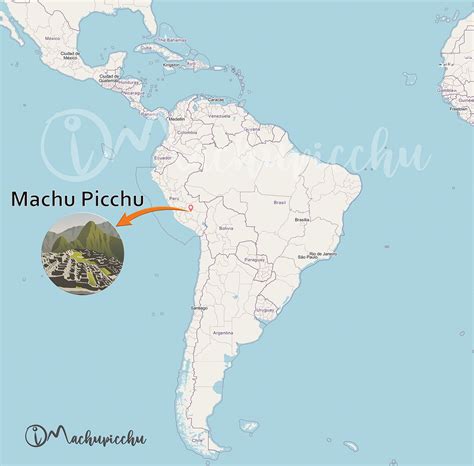Maps of Machu Picchu: location, routes and more
