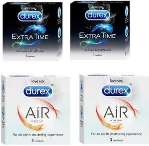 DUREX Extra Time and Air Ultra Thin (3s x 4 = 12 Condoms) Condom Price ...