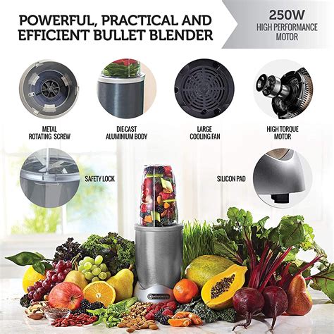 Buy Bullet Blender Combo Mixer with 250W-Sliver Online at Lowest Price ...