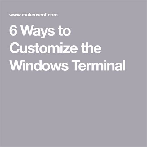 Image result for Customize Windows Terminal