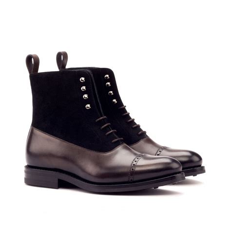 Brown Leather Lace Up Boot for Men | The Royale Peacock