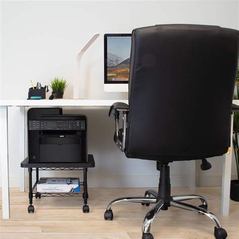 Mount-It! Mobile Under Desk Printer Stand with Storage Shelf, India | Ubuy