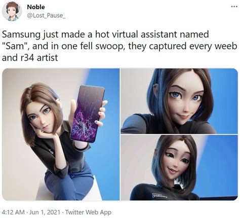 Samsung just made a hot virtual assistant named "Sam", and in one fell ...