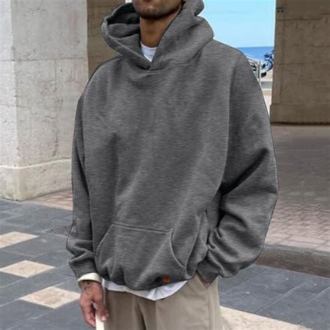 Grey Hoodie Men