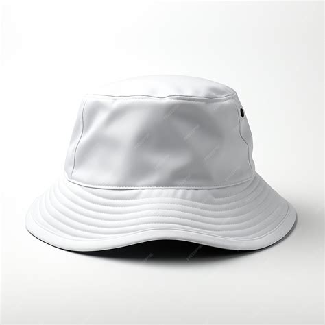Premium Photo | Plain white bucket hat mockup