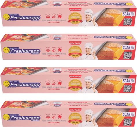 Freshwrapp Hindalco International Aluminium Foil 1 Kilo Gram Net, 18 ...