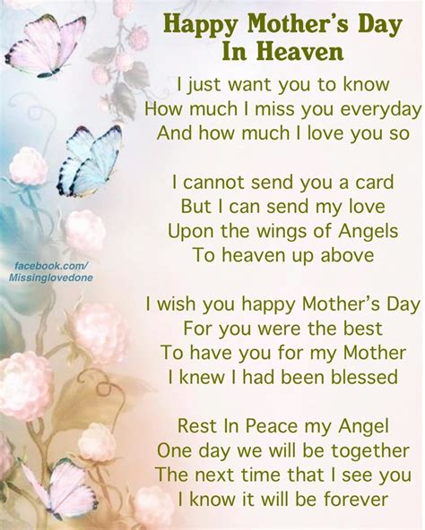 Happy Mother's Day In Heaven | Mother's day in heaven, Happy mother day ...