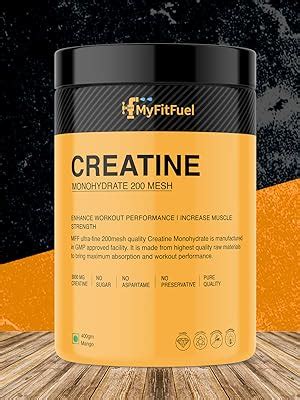 MyFitFuel Creatine Monohydrate 200 mesh (.22 lbs) 100 gm Unflavored ...