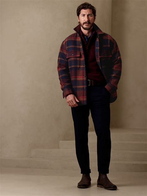 Heritage Plaid Shirt Jacket | Banana Republic