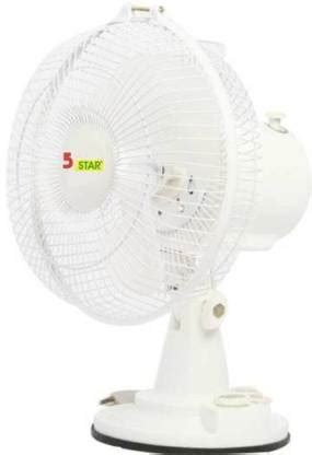 5 Star 5S-MP 230 mm 3 Blade Table Fan Price in India - Buy 5 Star 5S-MP ...