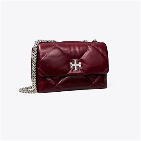 Tory Burch Small Kira Diamond Quilt Distressed Shoulder Bag Dark ...