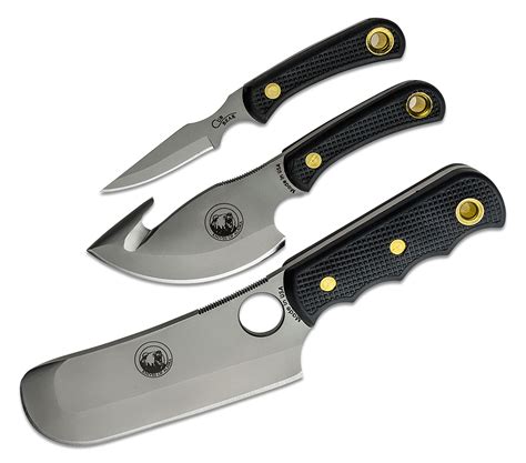 Knives of Alaska Professional Hunter's Triple Knife Combo Set, Black ...