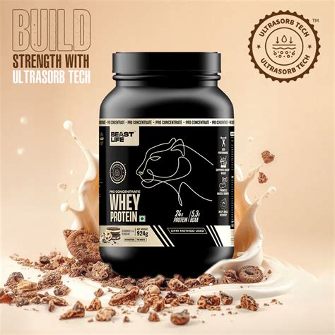Pro Concentrate Whey Protein with Ultrasorb Tech | 924gm | Cookies & C ...