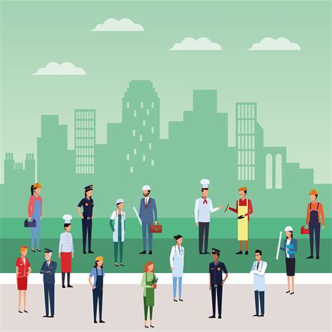 Workers Vector Art Minimalist Vector Art Vector Art